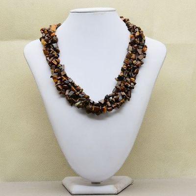 Ot 7827a collier parure sautoir oeil de tigre argent 925 achat vente bijoux