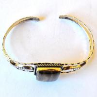 Ot 4041 bracelet torque oeil de tigre 28gr argent 925 1