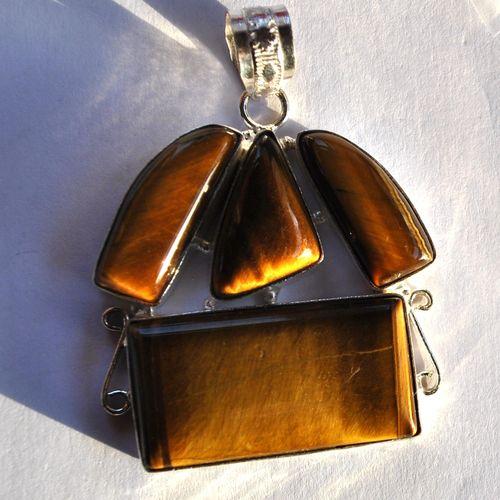 Ot 7048 pendentif pendant oeil de tigre 60mm 31gr 18x36mm argent 925 2
