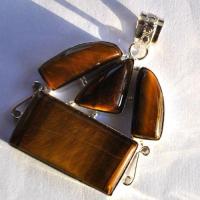 Ot 7048 pendentif pendant oeil de tigre 60mm 31gr 18x36mm argent 925 3