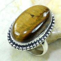 Ot 7808a bague t61 oeil de tigre argent 925 achat vente bijoux 1