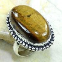 Ot 7808b bague t61 oeil de tigre argent 925 achat vente bijoux 1