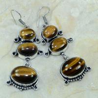 Ot 7823a boucles oreilles oeil de tigre argent 925 achat vente bijoux