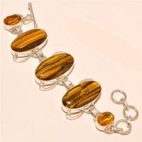 Ot 7831a bracelet oeil de tigre citrine argent 925 achat vente bijoux 2