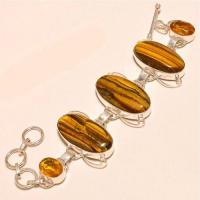 Ot 7831b bracelet oeil de tigre citrine argent 925 achat vente bijoux 1