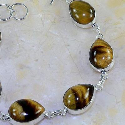 Ot 7835a bracelet oeil de tigre argent 925 achat vente bijoux