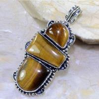 Ot 7837a pendentif pendant oeil de tigre achat vente bijoux argent 926