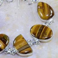Ot 7851b bracelet oeil de tigre argent 925 achat vente bijoux