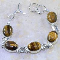 Ot 7854d bracelet oeil de tigre argent 925 achat vente bijoux