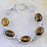 Ot 7856d bracelet oeil de tigre argent 925 achat vente bijoux