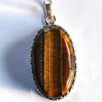 Ot 7877 pendentif pendant oeil de tigre 70mm 21gr 25x45mm argent 925 2
