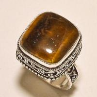 Ot 7878b bague chevaliere t63 oeil de tigre argent 925 achat vente bijoux