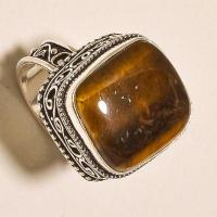 Ot 7878c bague chevaliere t63 oeil de tigre argent 925 achat vente bijoux