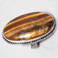 Ot 7896c bague chevaliere t57 oeil de tigre argent 925 achat vente bijoux 1