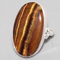 Ot 7897b bague chevaliere t58 oeil de tigre argent 925 achat vente bijoux