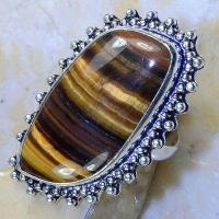 Ot 7898c bague chevaliere t58 oeil de tigre argent 925 achat vente bijoux