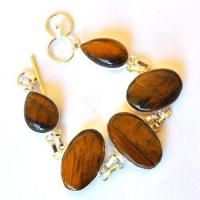 Ot 7911 bracelet ethnique oeil de tigre 20x30mm 36gr argent 925 3