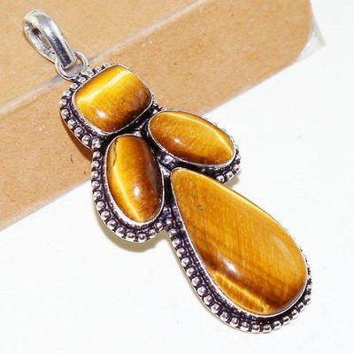 Ot 7928a pendant pendentif oeil de tigre 24gr argent 925 achat vente bijoux