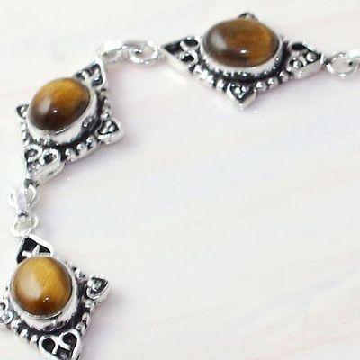 Ot 7935c bracelet oeil de tigre 17gr argent 925 achat vente bijoux ethnique 1 1