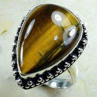 Ot 7973a bague chevaliere t57 oeil de tigre 8gr 18x25mm ethnique achat bijou argent 925