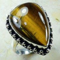 Ot 7973b bague chevaliere t57 oeil de tigre 8gr 18x25mm ethnique achat bijou argent 925