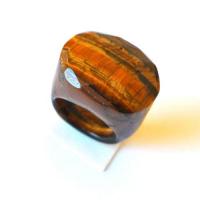 Ot 7993 bague t58 pierre oeil de tigre sculptee 22gr argent 925 4