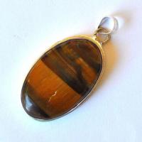 Ot 7998 pendentif pendant 25x40mm oeil de tigre argent 925 4