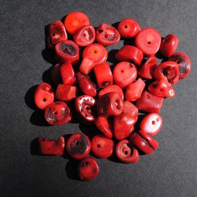 Pcr 048 1 perles corail 10x12mm 52gr achat vente loisirs creatifs