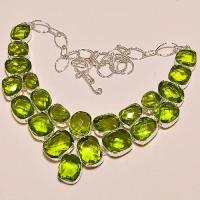 Per 001d collier peridot argent 925 achat vente 1