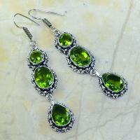 Per 060a boucles pendants oreilles peridot argent 925 achat vente bijou 2