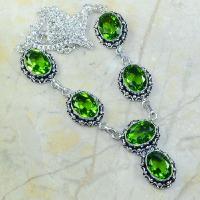 Per 067a collier parure sautoir peridot argent 925 achat vente bijou 1