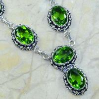 Per 067b collier parure sautoir peridot argent 925 achat vente bijou