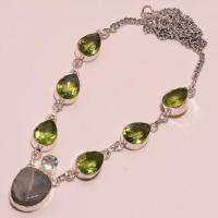 Per 075c collier parure sautoir peridot labradorite apatite argent 925 achat vente bijou