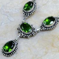 Per 098c collier parure sautoir peridot argent 925 achat vente bijou