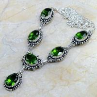 Per 098d collier parure sautoir peridot argent 925 achat vente bijou