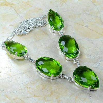 Per 106a collier parure sautoir peridot argent 925 achat vente bijou