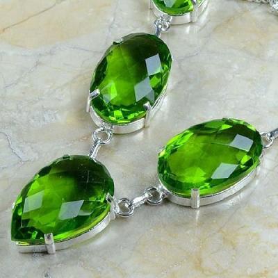 Per 106a collier parure sautoir peridot argent 925 achat vente bijou