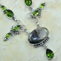 Per 114b collier parure sautoir peridot jaspe argent 925 achat vente bijou