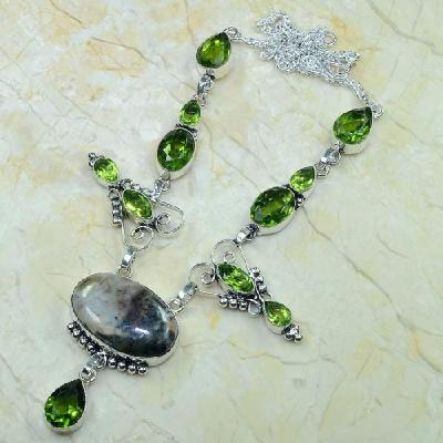 Per 114b collier parure sautoir peridot jaspe argent 925 achat vente bijou