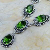 Per 115b collier parure sautoir peridot argent 925 achat vente bijou