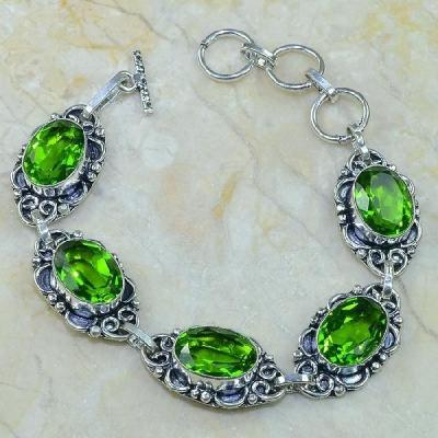 Per 116a bracelet peridot argent 925 achat vente bijoux