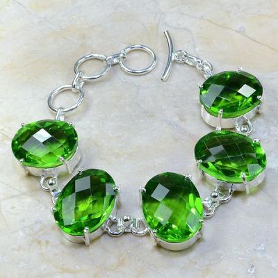 Per 148a bracelet peridot argent 925 achat vente bijoux