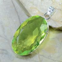 Per 149b pendant pendentif peridot pierre taillee gemme argent 925 achat vente bijoux