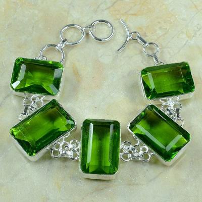 Per 181a bracelet peridot argent 925 achat vente bijoux