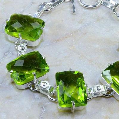 Per 185b bracelet peridot argent 925 achat vente bijoux