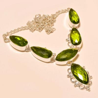 Per 192a collier parure sautoir peridot argent 925 achat vente bijou