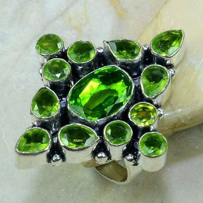 Per 197a bague t58 peridot bijou argent 925 achat vente