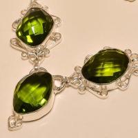 Per 210b collier parure sautoir renaissance grand siecle peridot quartz argent 925 achat vente