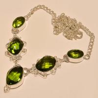 Per 210d collier parure sautoir renaissance grand siecle peridot quartz argent 925 achat vente