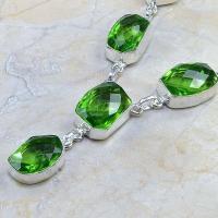 Per 214b collier parure sautoir renaissance grand siecle peridot quartz argent 925 achat vente